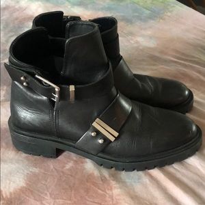 Zara black ankle booties